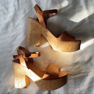 Leather Platform Sandals from Barcelona